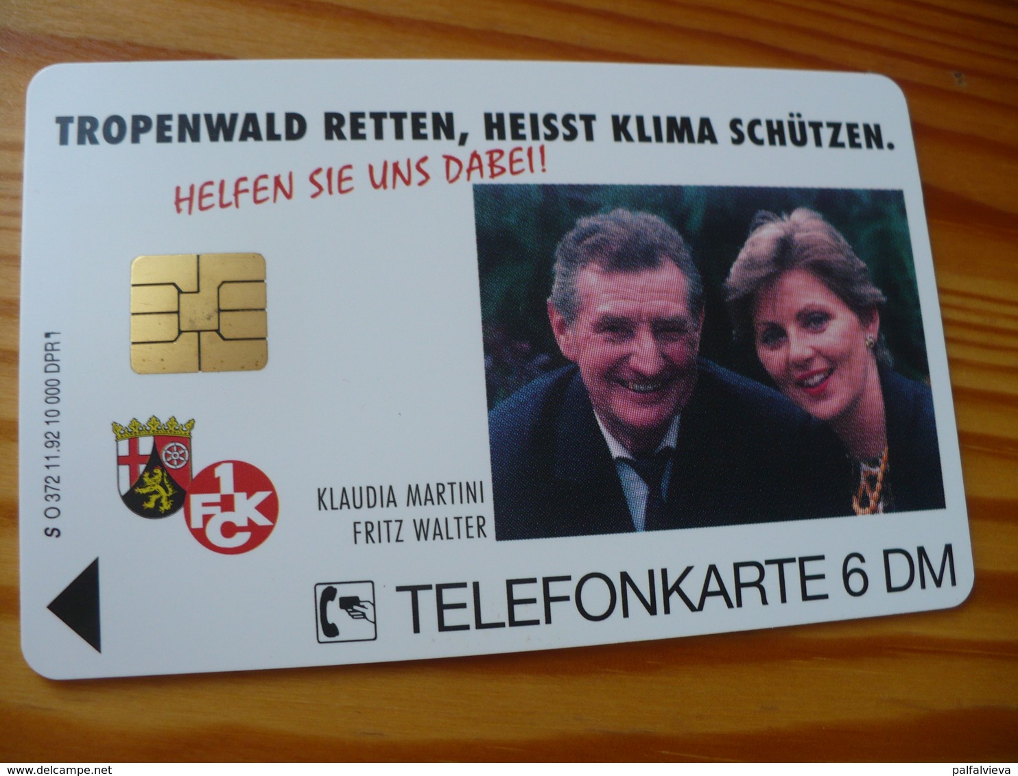 Phonecard Germany O 372 11.92  10.000 Ex. - Rettet Den Tropenwald - O-Series : Séries Client