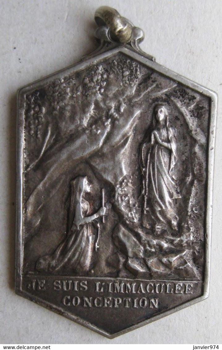 Medaille 1858 Paroles Sainte Vierge à Bernadette SOUBIROUS . LOURDES. Je Suis L’Immaculée Conception. - Religion &  Esoterik