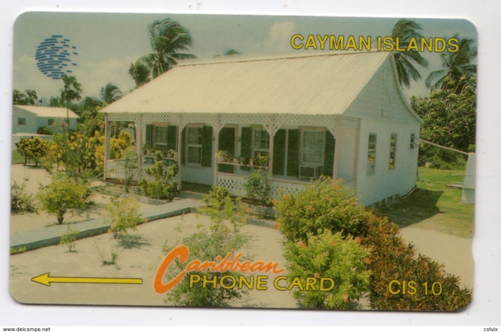 CAYMAN ISLANDS CABLE & WIRELESS REF MV Cards CAY-8C 1994 10$  CN 8CCIC WHITE CAYMAN HOUSE - Cayman Islands