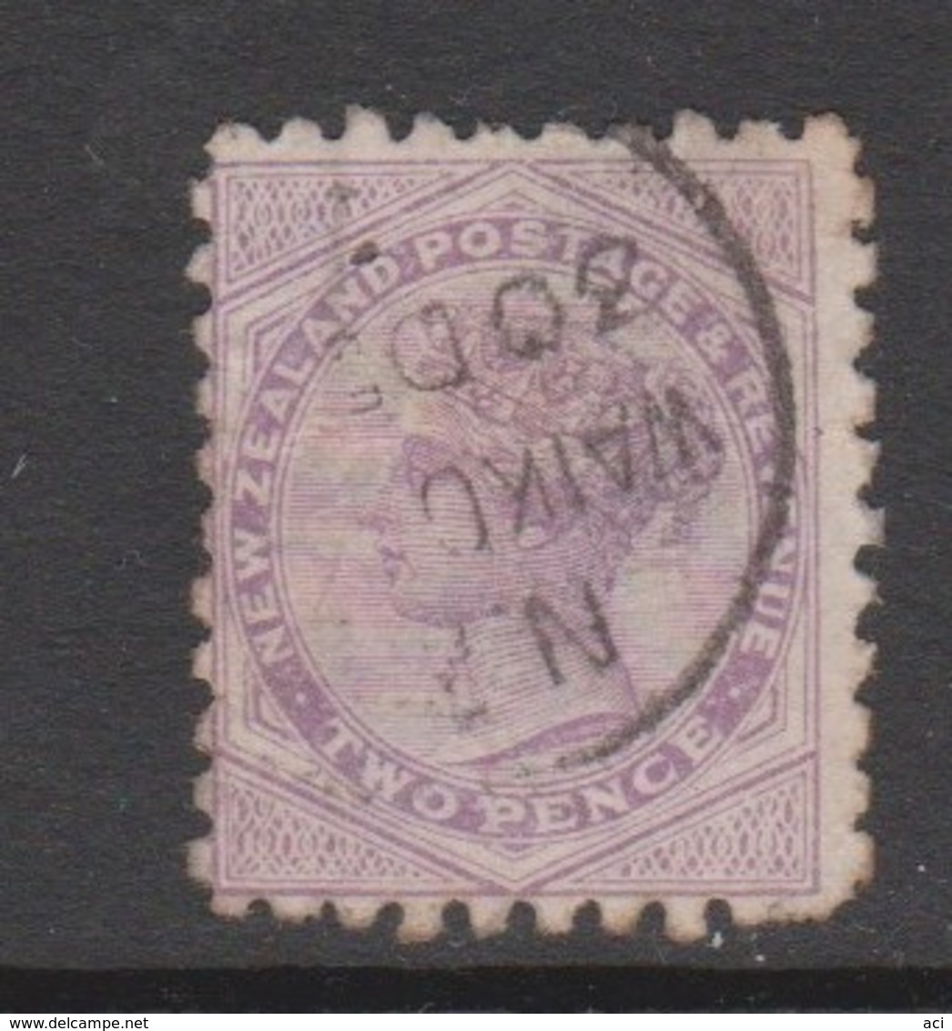 New Zealand 1882  New Zealand Advertising TRUEBRIDGE On 2d Violet Queen.used - Used Stamps