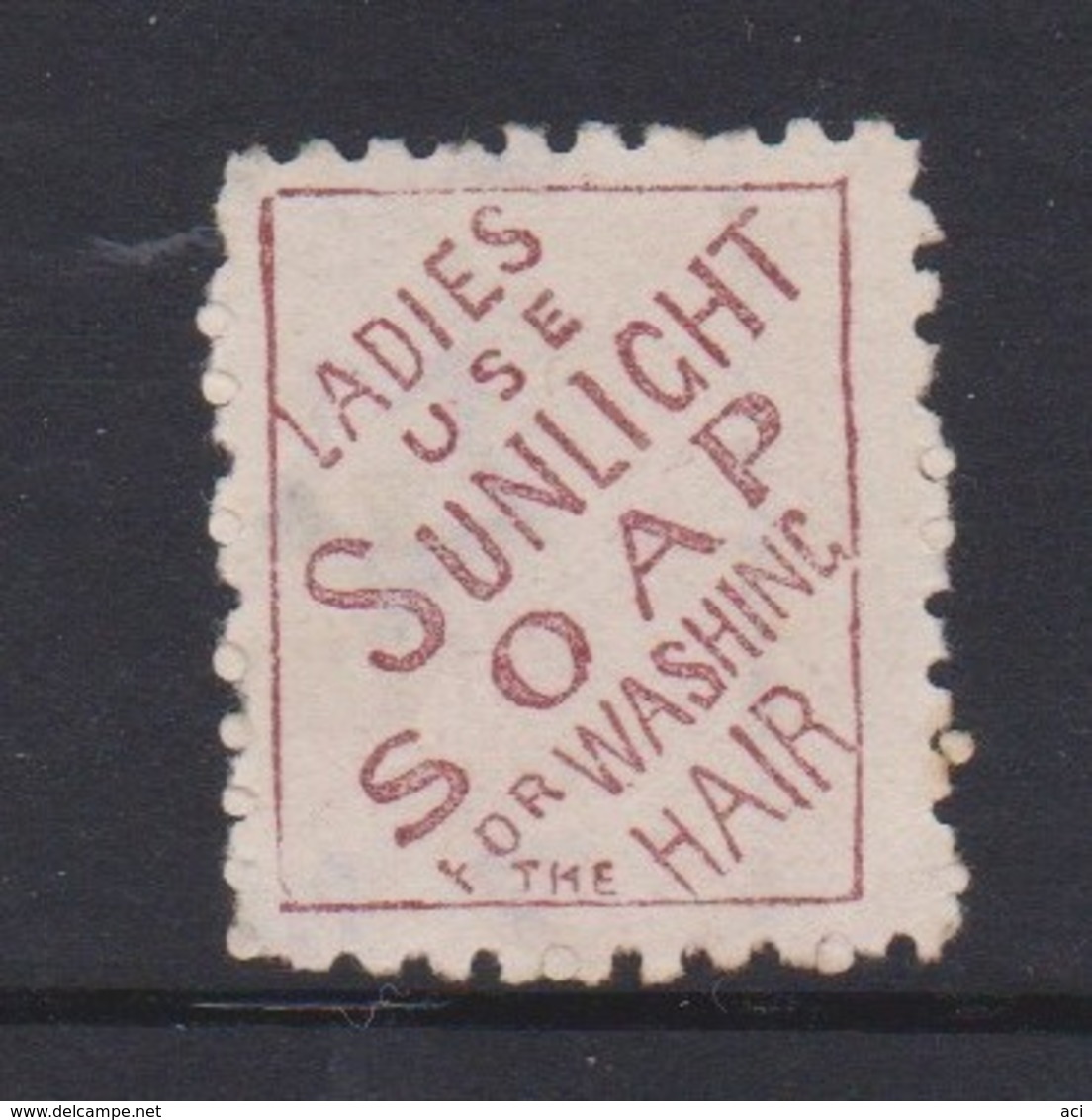 New Zealand 1882  Stamp Advertising SUNLIGHT Soap I On 1d Redt Queen.used - Used Stamps