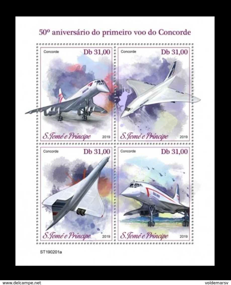 Sao Tome And Principe 2019 Mih. 8117/20 Aviation. Supersonic Airliners Concorde MNH ** - Sao Tome And Principe