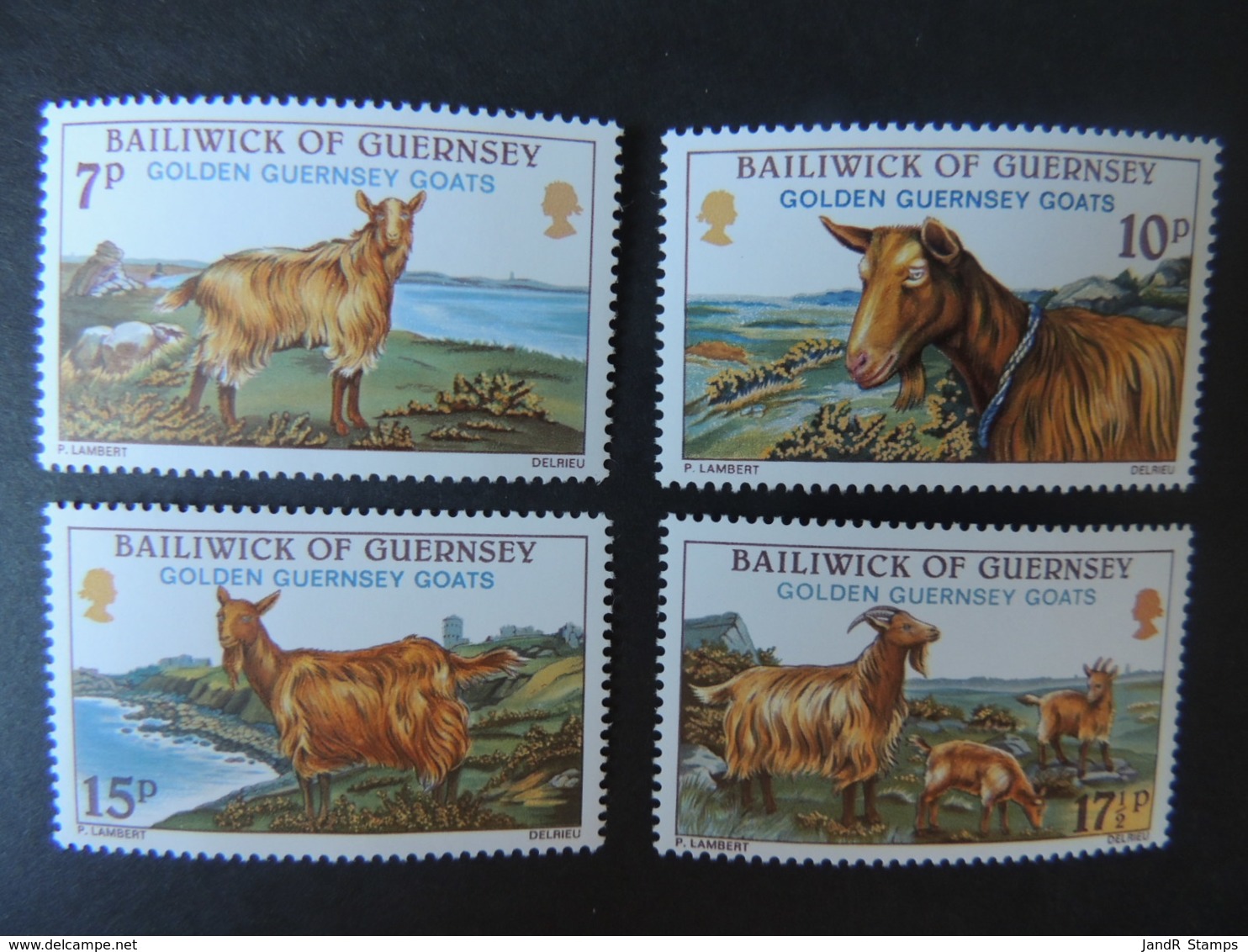 GUERNSEY 1980 GOLDEN GOATS SG217-220 MNH SET 4 VALUES ANIMALS - Guernsey
