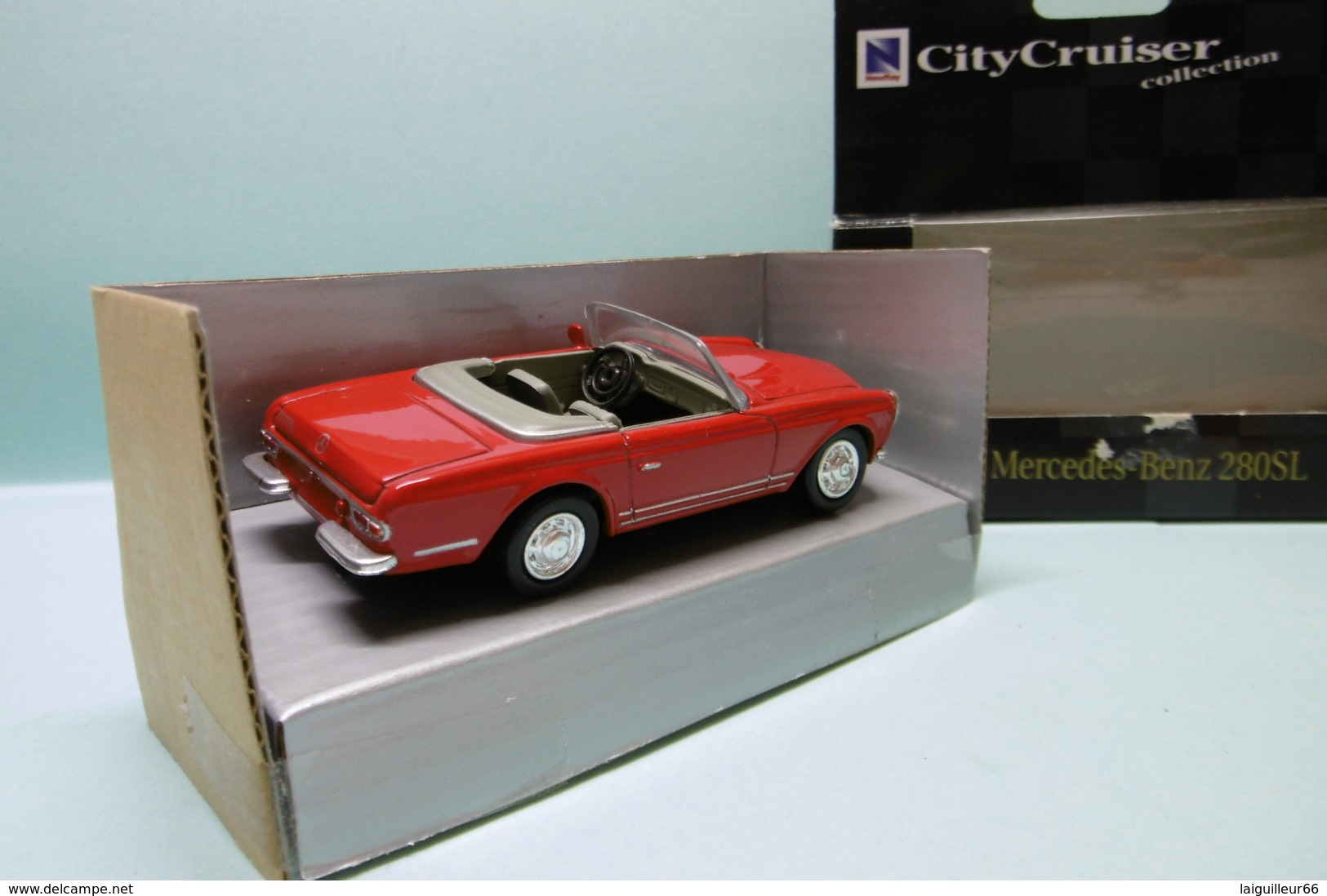 NewRay - MERCEDES BENZ 280SL Cabriolet Rouge Réf. 48413 Neuf NBO 1/43 - Andere & Zonder Classificatie