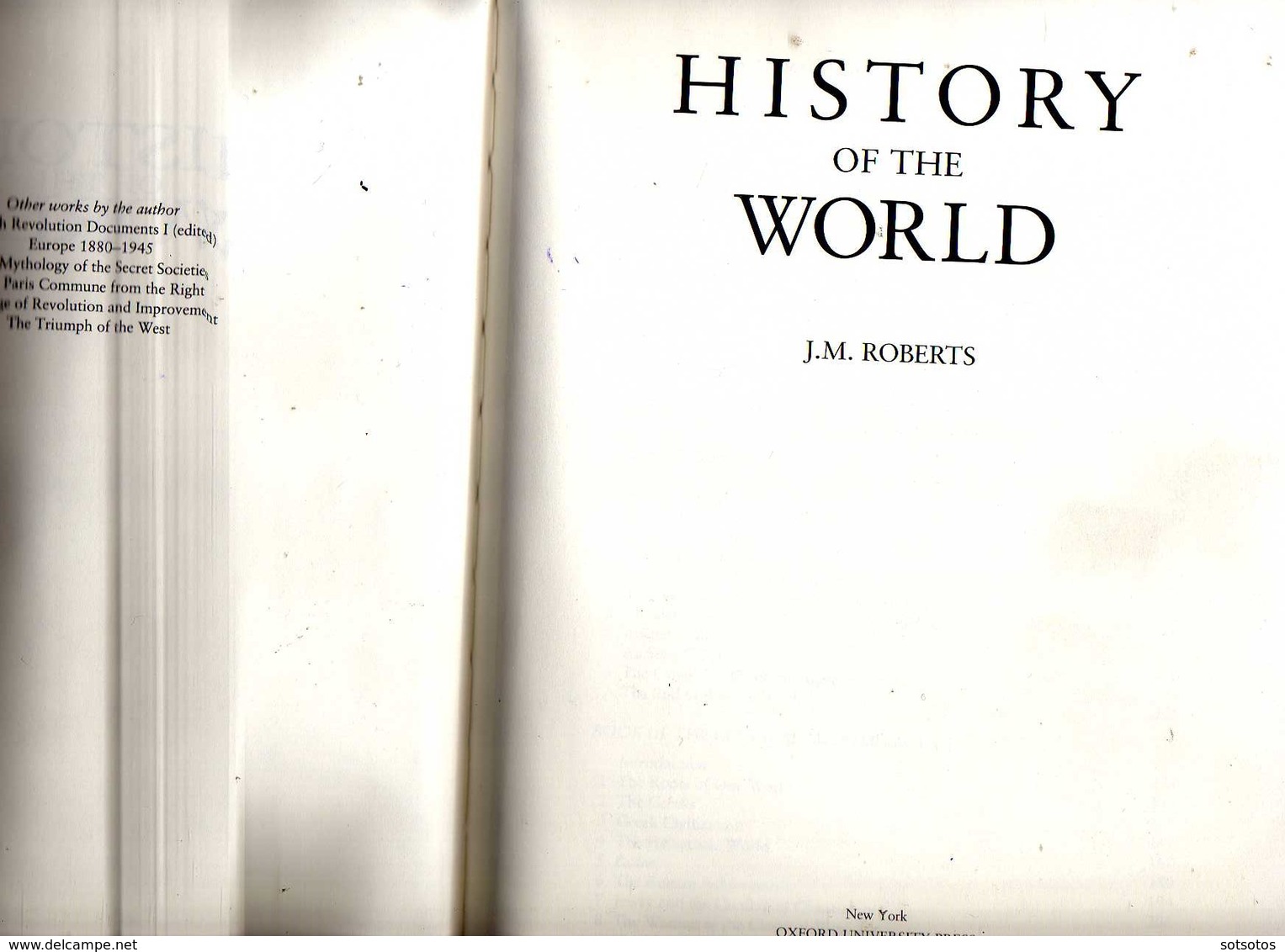 HISTORY Of TheWORLD, J.M. ROBERTS, Ed. OXFORD UNIVERSITY PRESS, New York 1993 - Many Illustrations - World