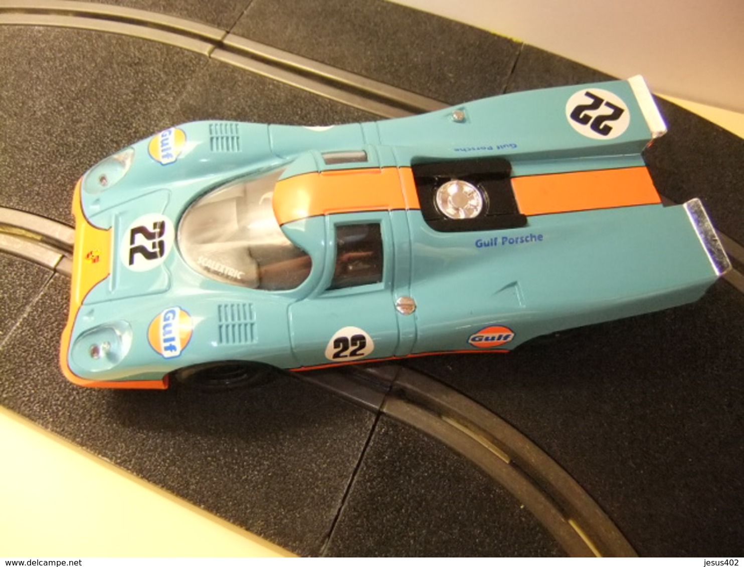 SCALEXTRIC PORSCHE 917 / Gulf 22 / Azul Y Naranja - Escala 1:32