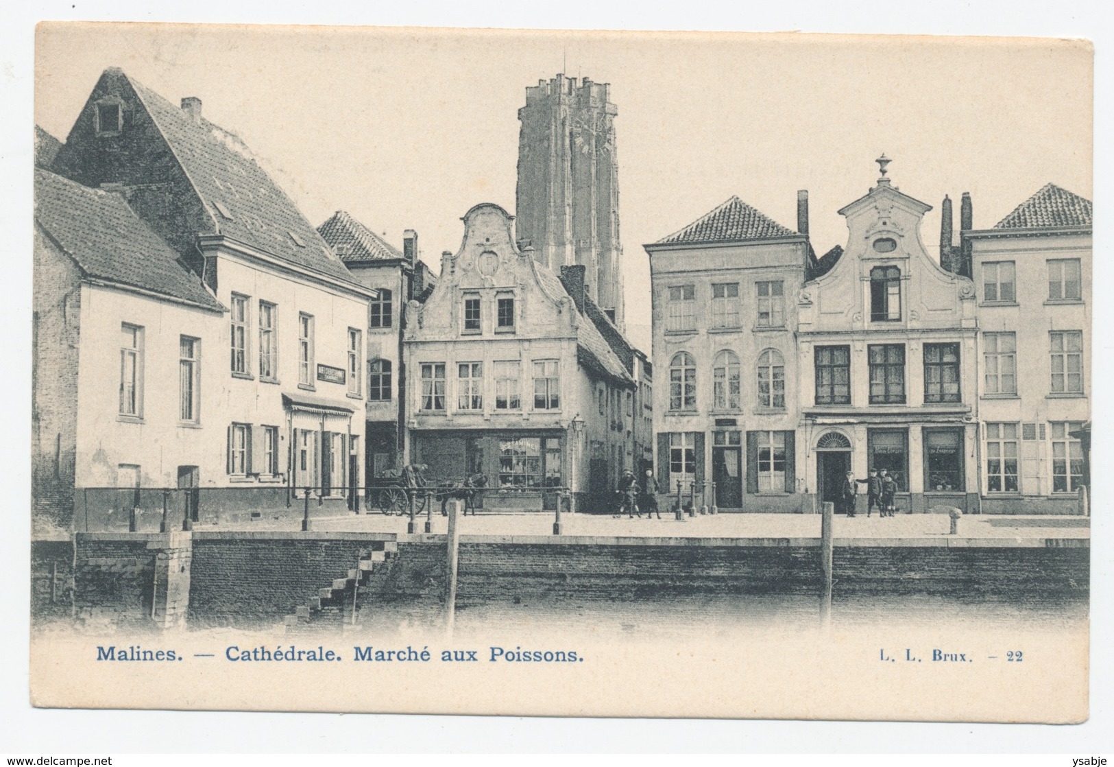 Mechelen Malines : Cathedrale. Marche Aux Poissons ** - Mechelen