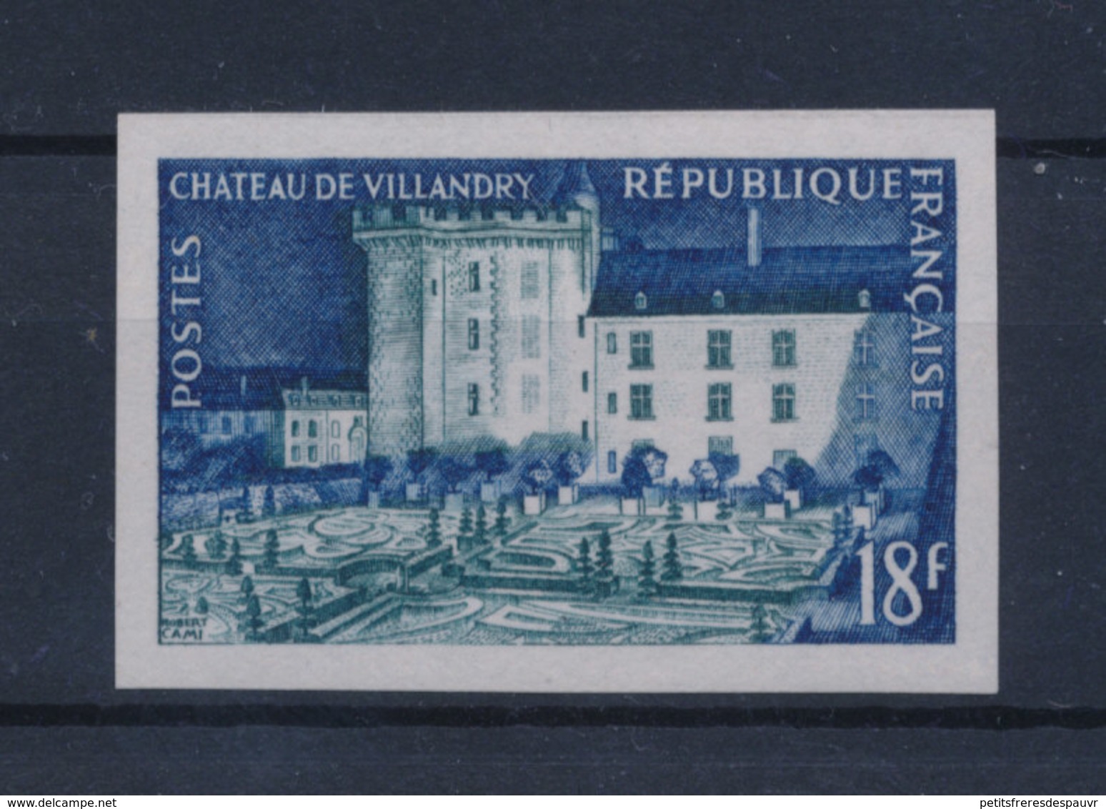 FRANCE 1954 -Château De VILLANDRY  ND YT995a ** MNH Neuf Sans Charnière - Non Classés