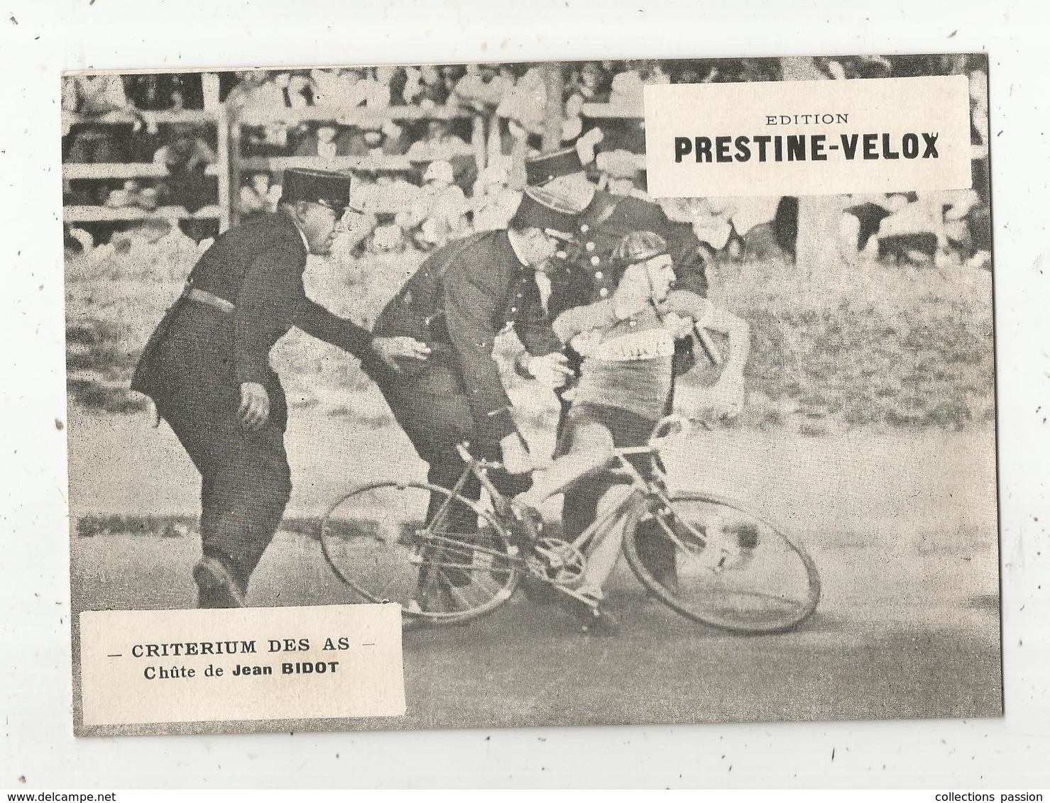 Photographie, 175x125 Mm, Cyclisme, CRITERIUM DES AS ,  Chute De JEAN BIDOT , Frais Fr 1.55 E - Cyclisme