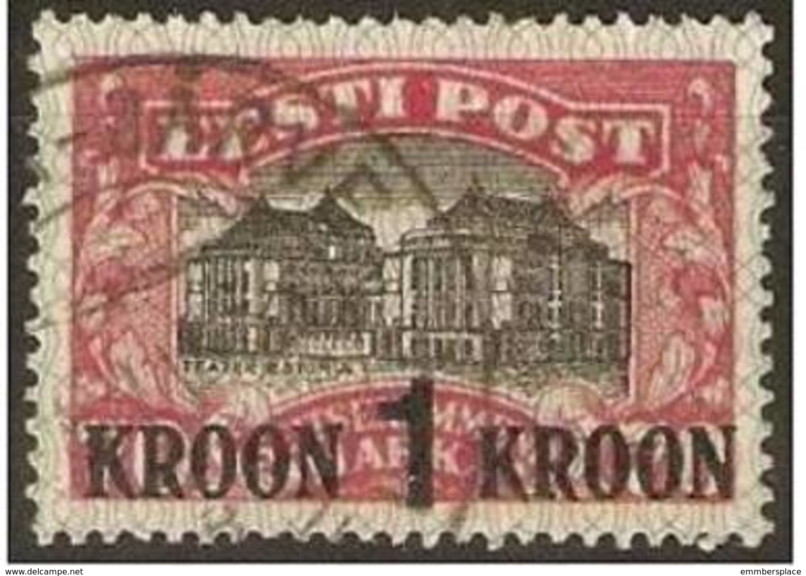 Estonia - 1930 Surcharge On Theaters 1k On 70m Used   SG 88,  Mi 87,  Sc 105 - Estonia