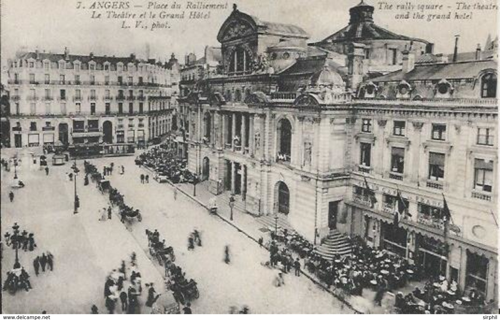 Carte Postale Ancienne De Angers La Place Du Ralliement - Angers