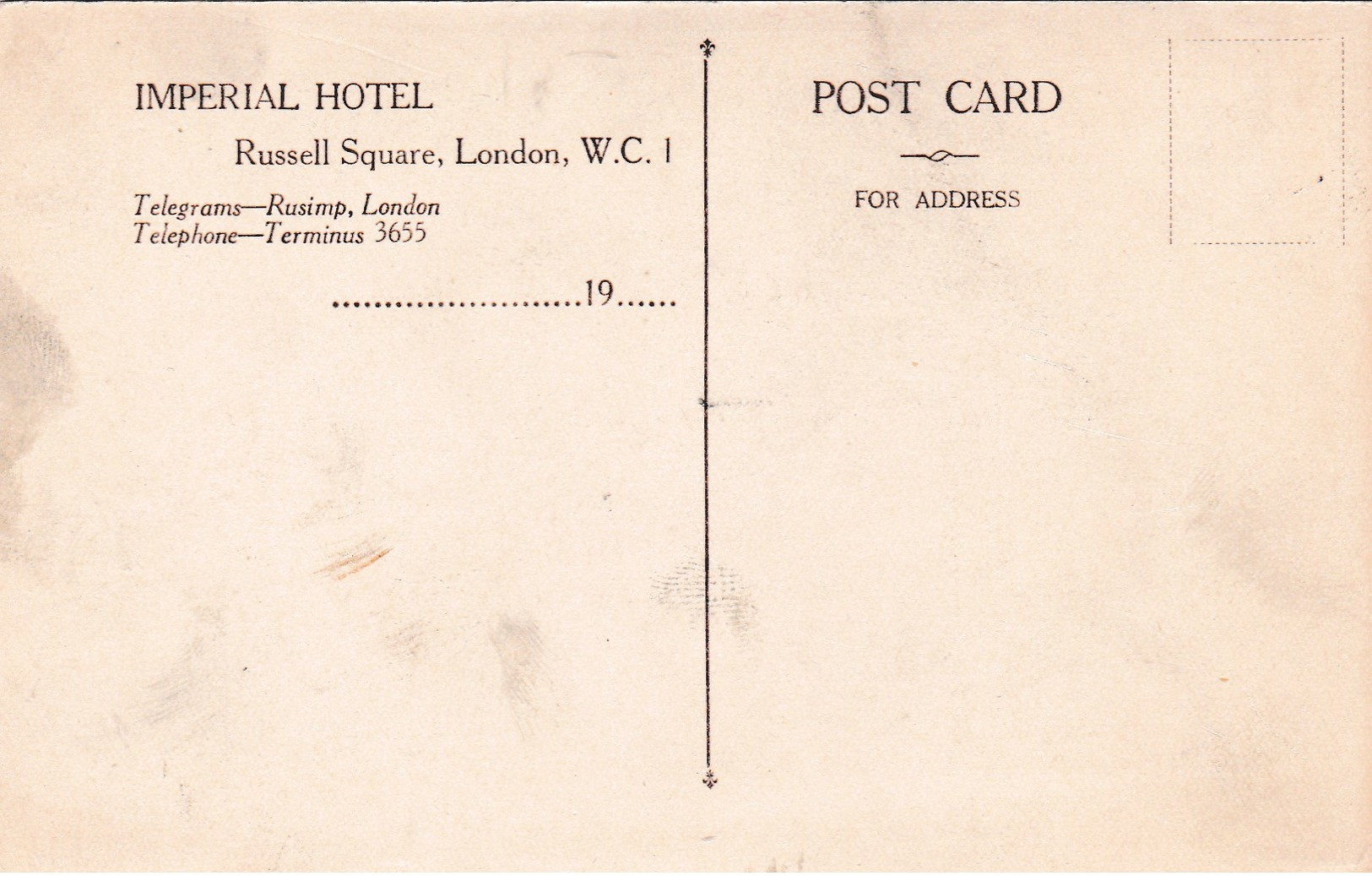 Small Multi View Post Card Of Imperial Hotel,London,K78. - Other & Unclassified
