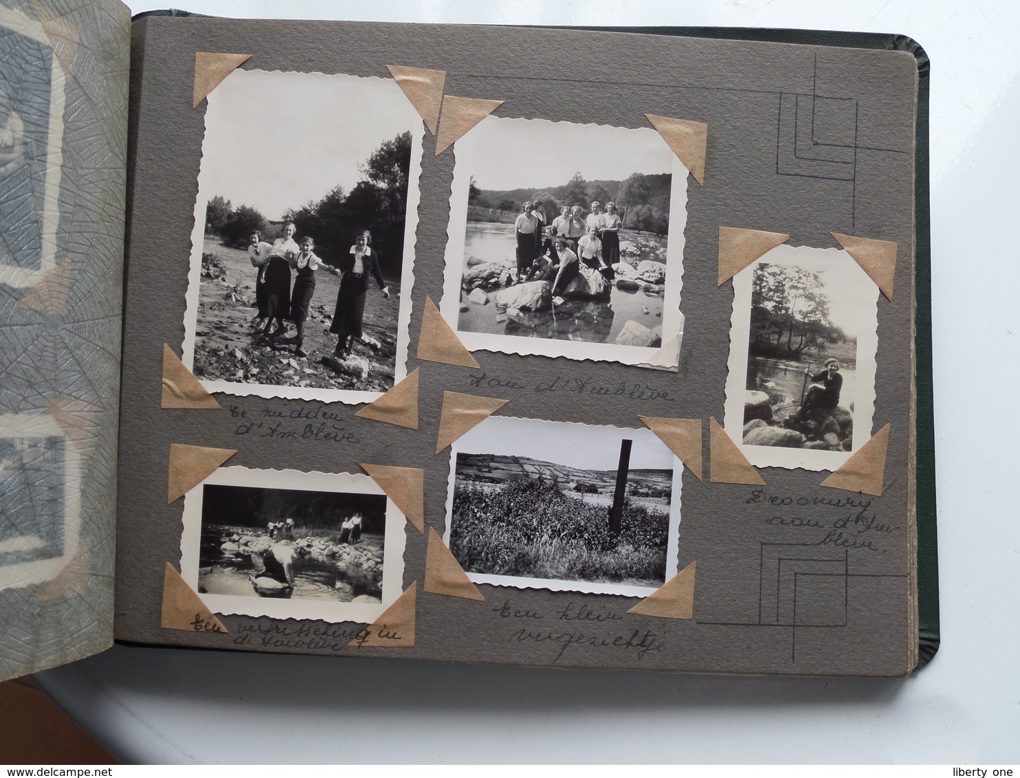 " PRACHTIG " Privé Verzameling foto's etc...van Els > Mady 1935/36/37 ( UNIEK Album +/- 18 x 25 cm.) ( zie foto's ) !