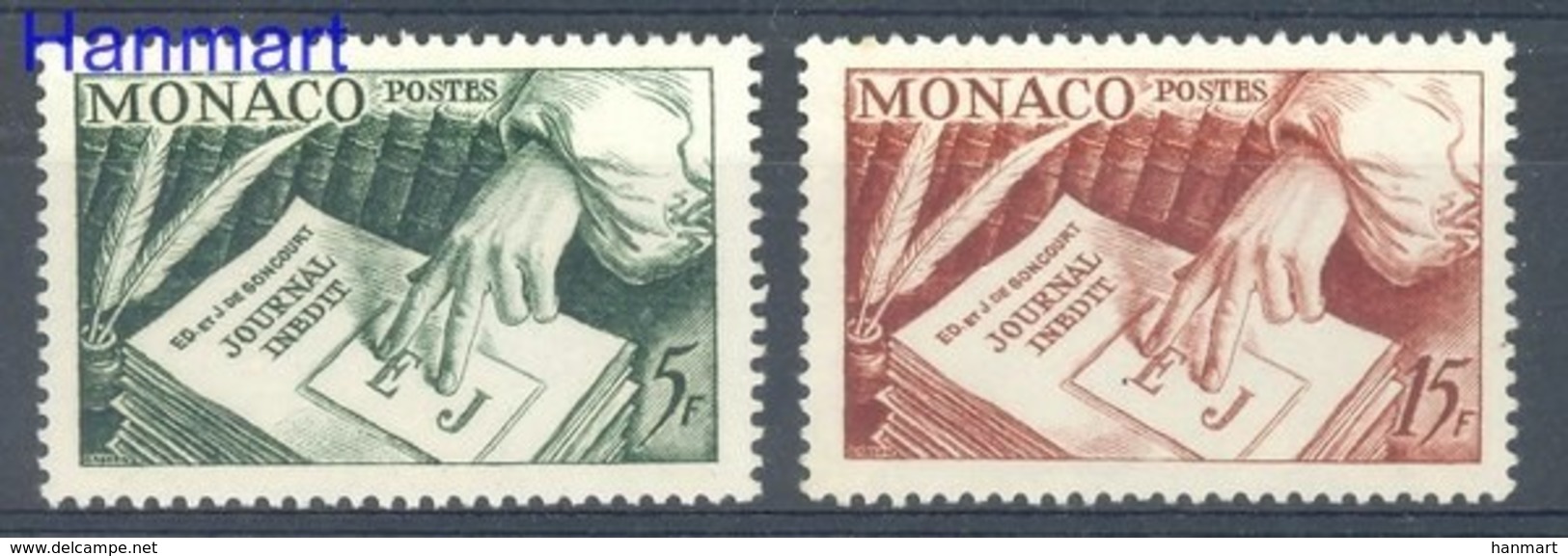 Monaco 1953 Mi 468-469 MNH ( ZE1 MNC468-469 ) - Ecrivains