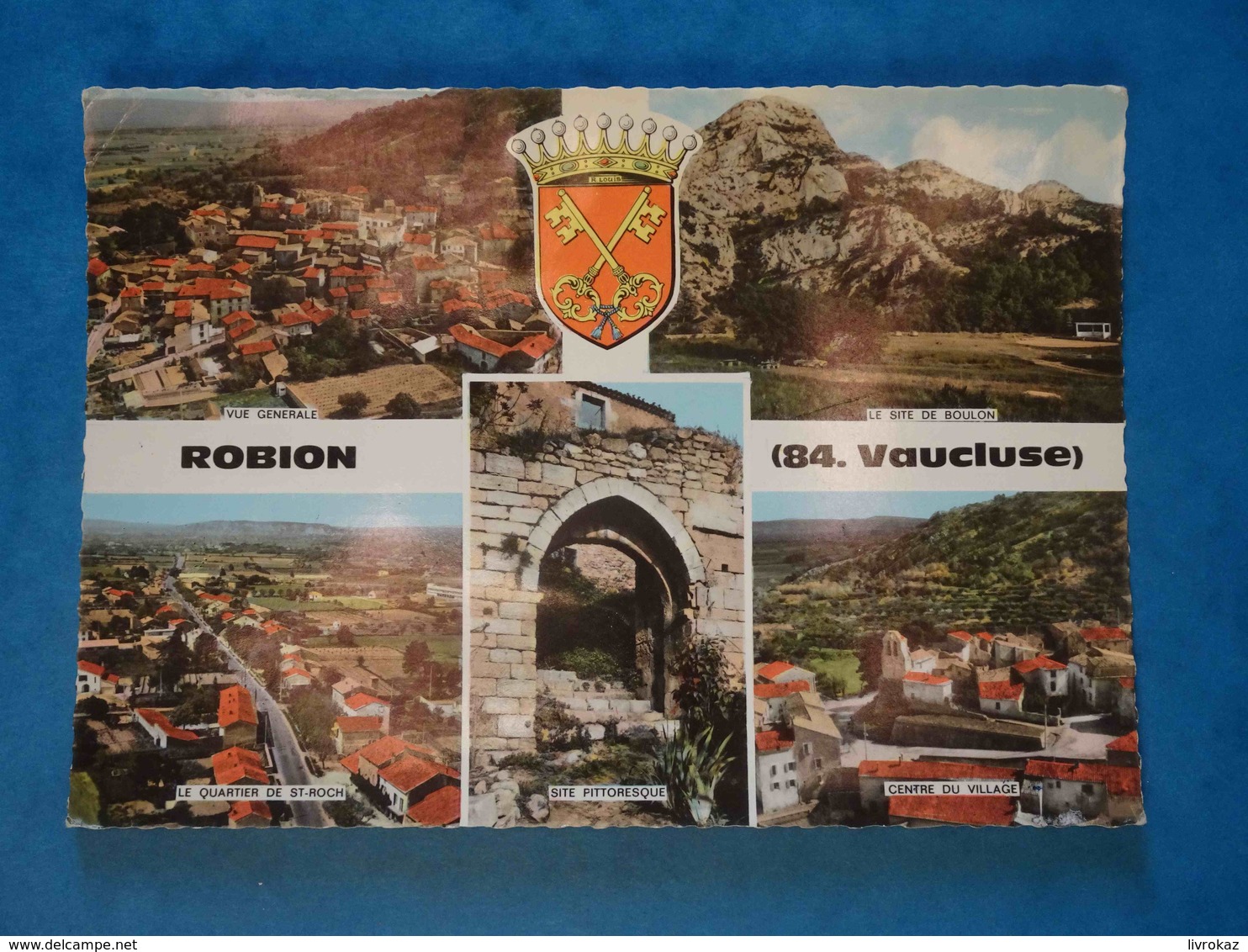 84 Vaucluse, Robion, Vues Multiples Avec Blason, Quartier St-Roch, Site De Boulon, A Circulé En 1969 Dans Une Enveloppe - Robion