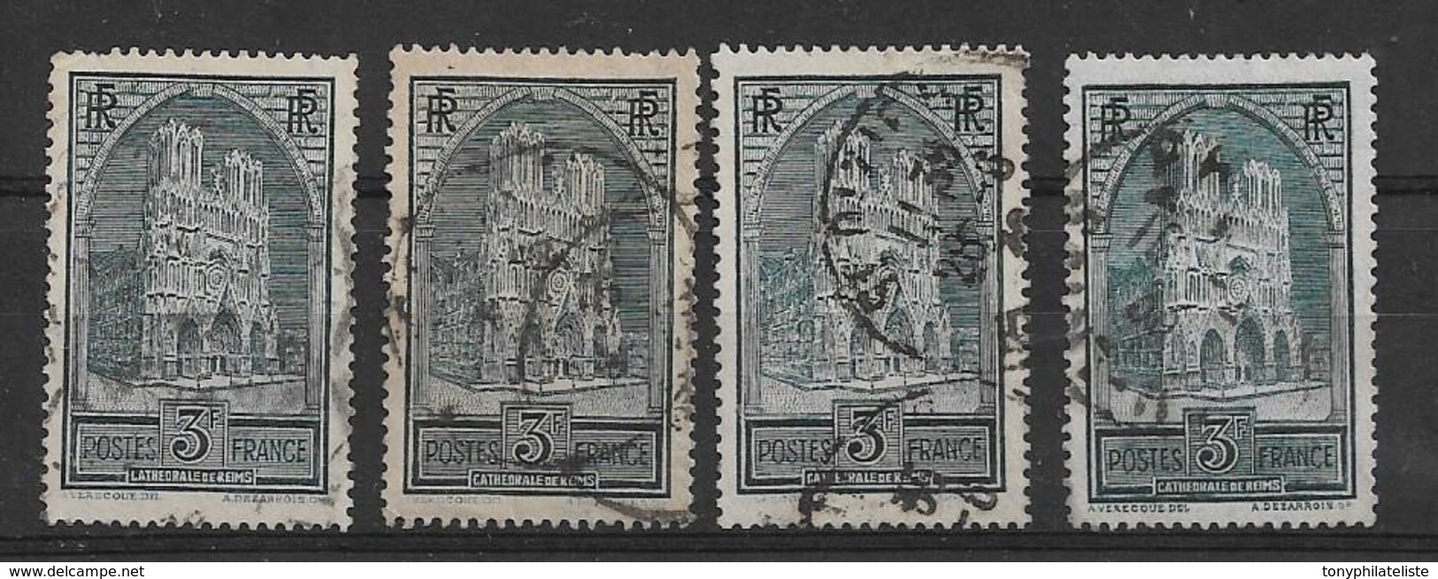 France De 1929/31 N°259 Type I A IV Oblitérés - Oblitérés