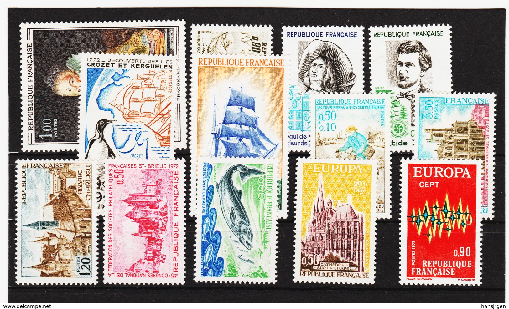 LKA256 FRANKREICH LOT Aus 1972  ** Postfrisch SIEHE ABBILDUNG - Ungebraucht