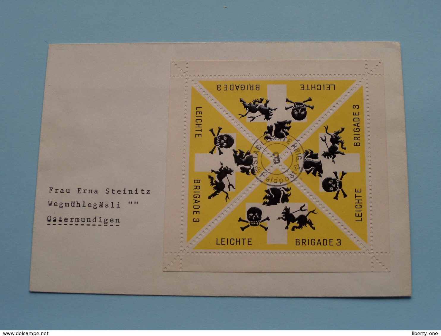 LEICHTE BRIGADE 3 > Zie / Voir / See PHOTO > Stamp FELDPOST / Adres > Ostermundigen ( Zie Foto's Voor Details ) ! - Militaria