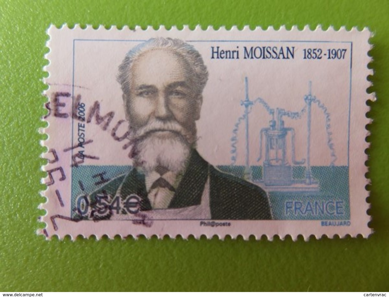 Timbre France YT 3975 - Personnalité - Henri Moissan (1852-1907) - Pharmacien Et Chimiste - 2006 - Usati