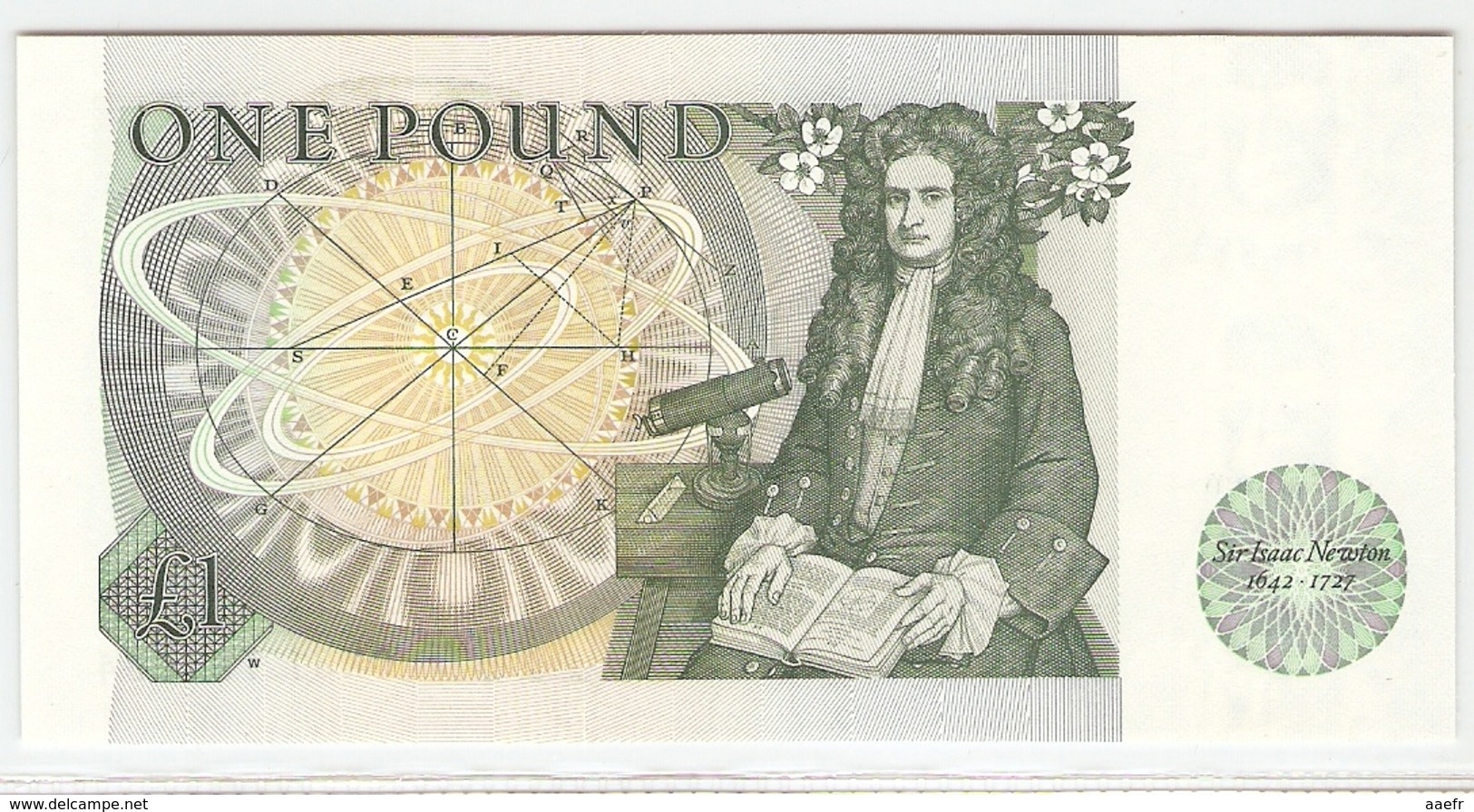 Royaume-Uni - 1 Pound UNC/NEUF - Elizabeth II / Issac Newton -  Série DX61 - 1 Pound