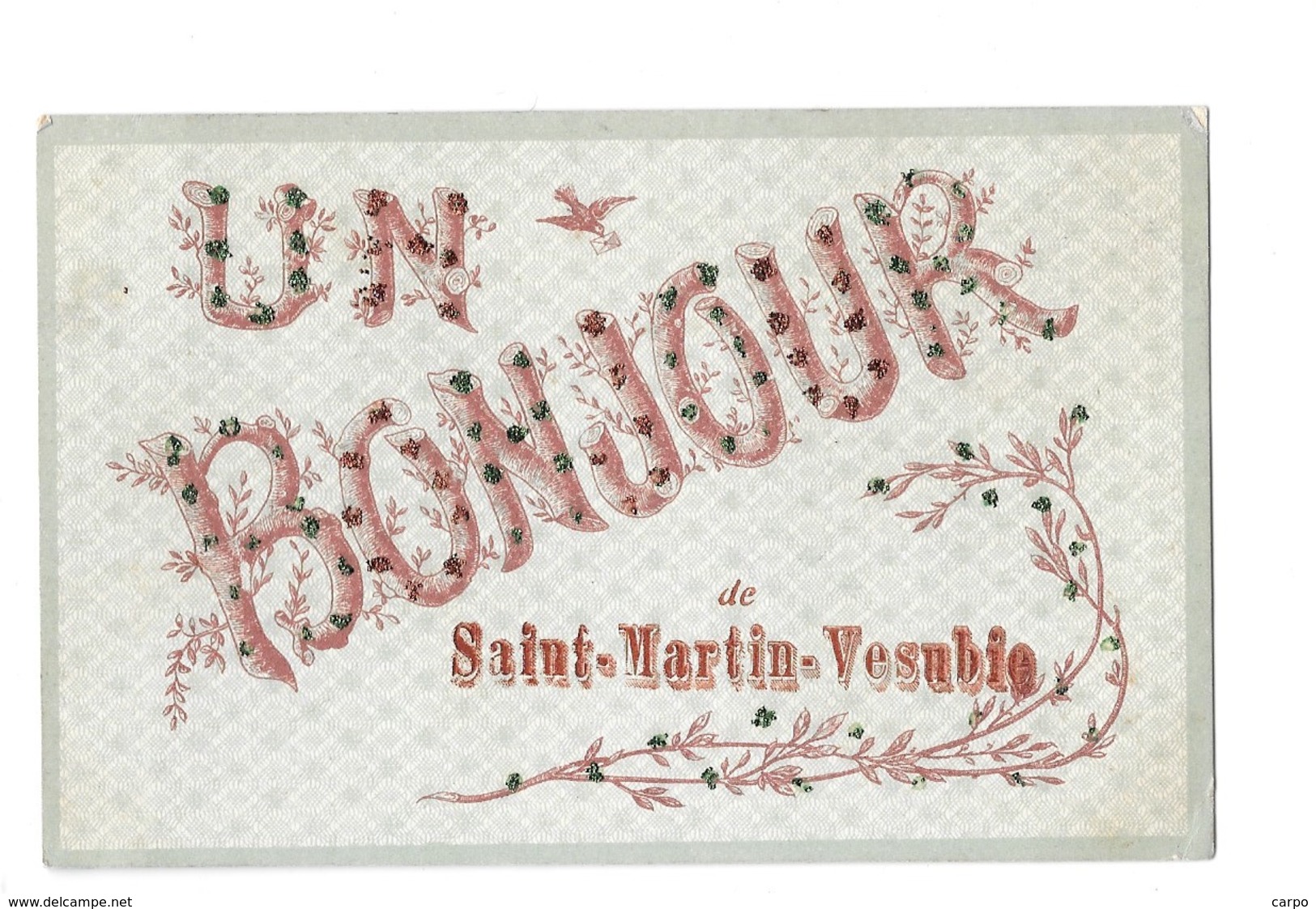 Un Bonjour De Saint-Martin-Vésubie.( Carte Souvenir) - Saint-Martin-Vésubie