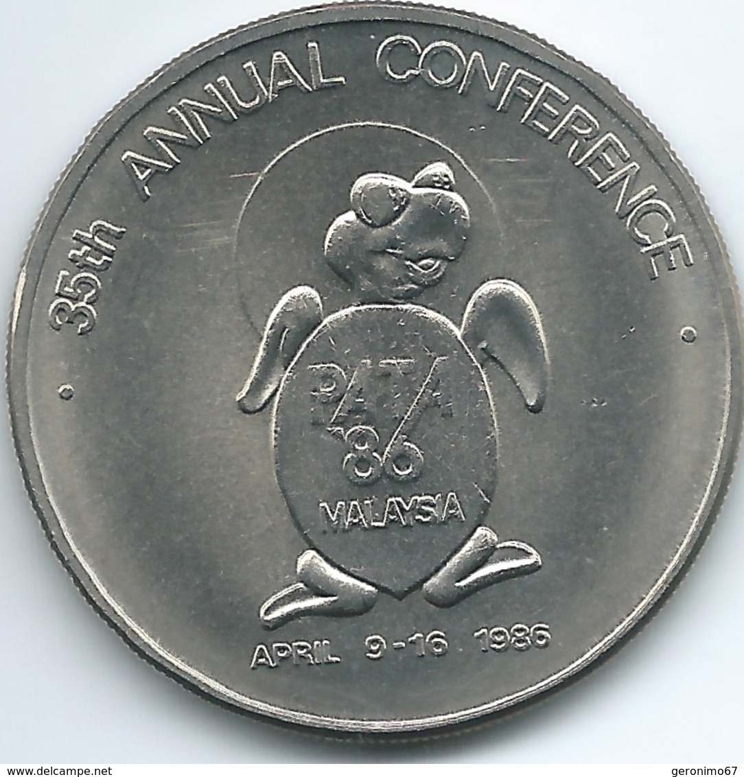 Malaysia - 1 Ringgit - 1986 - 35th PATA Conference - KM39 - Malaysia