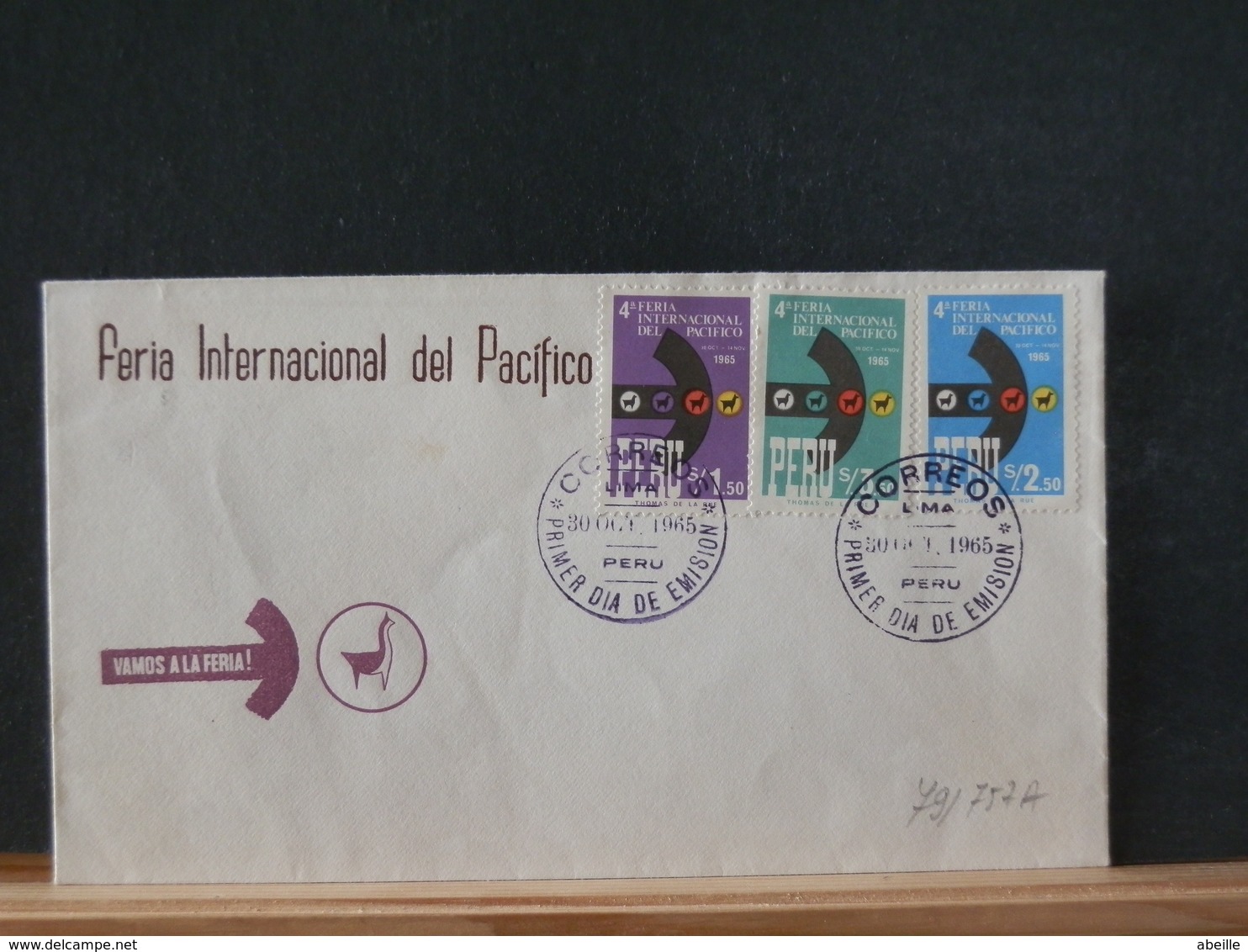 79/757A  FDC   PERU  1965 - Peru