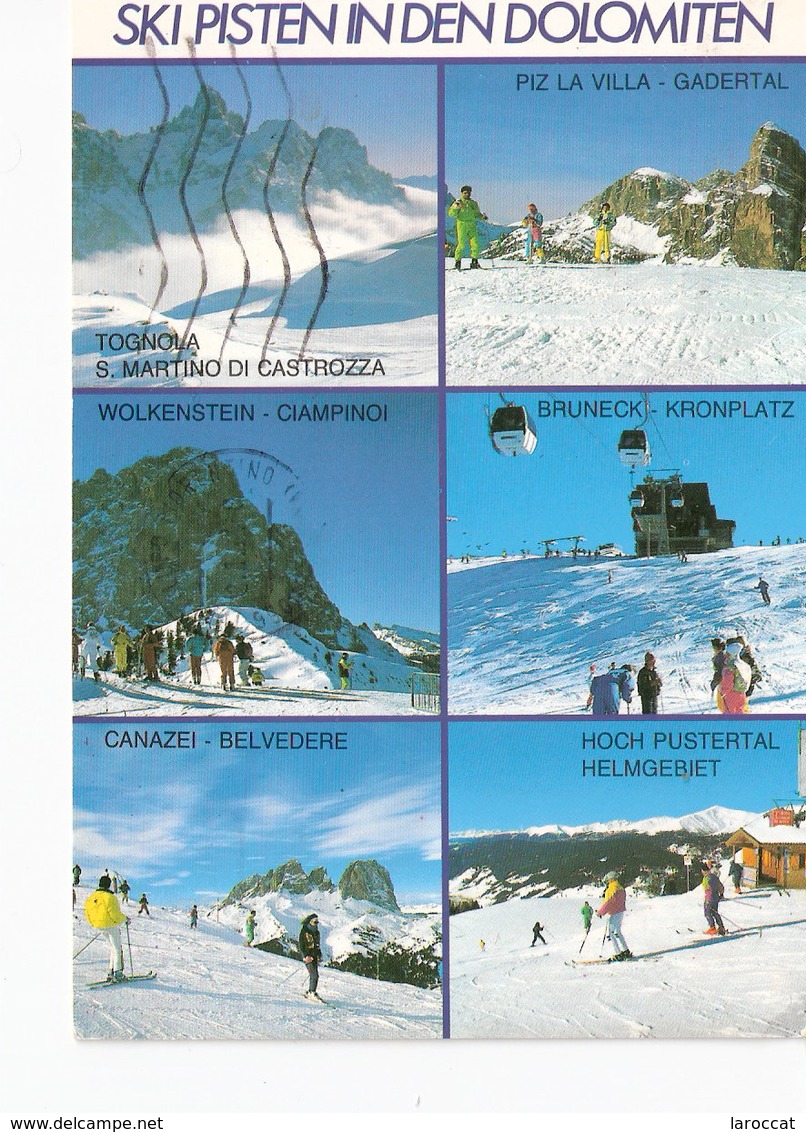 1994 Trento - Ski Pisten Dolomiten Dolomiti Vedute Tognola - Brunek Krinplatz - Hoch Pustertal Helmgebiet - Wolkenstein - Trento