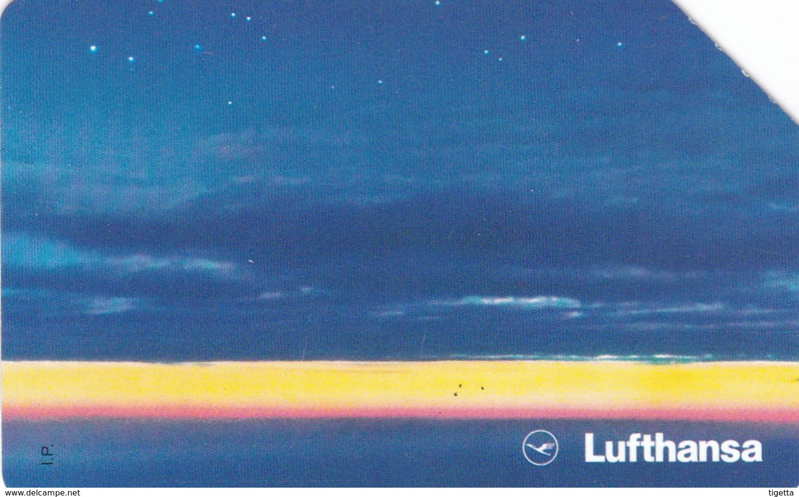 SCHEDA TELEFONICA  LUFTHANSA CIELO DI NATALE  SCADENZA 30/06/1996 USATA - Pubbliche Speciali O Commemorative