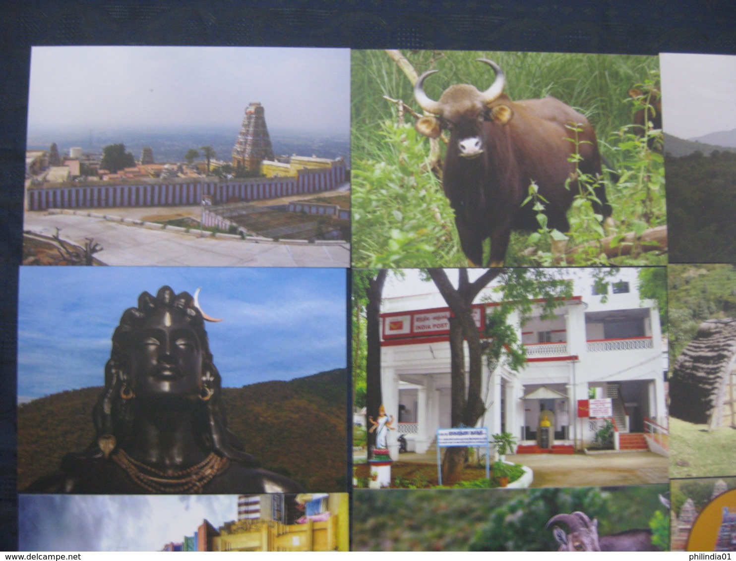 India 2018 10 Diff. Picture Post Card With Cancellation Hindu Mythology God # 8120 - Cartes Postales