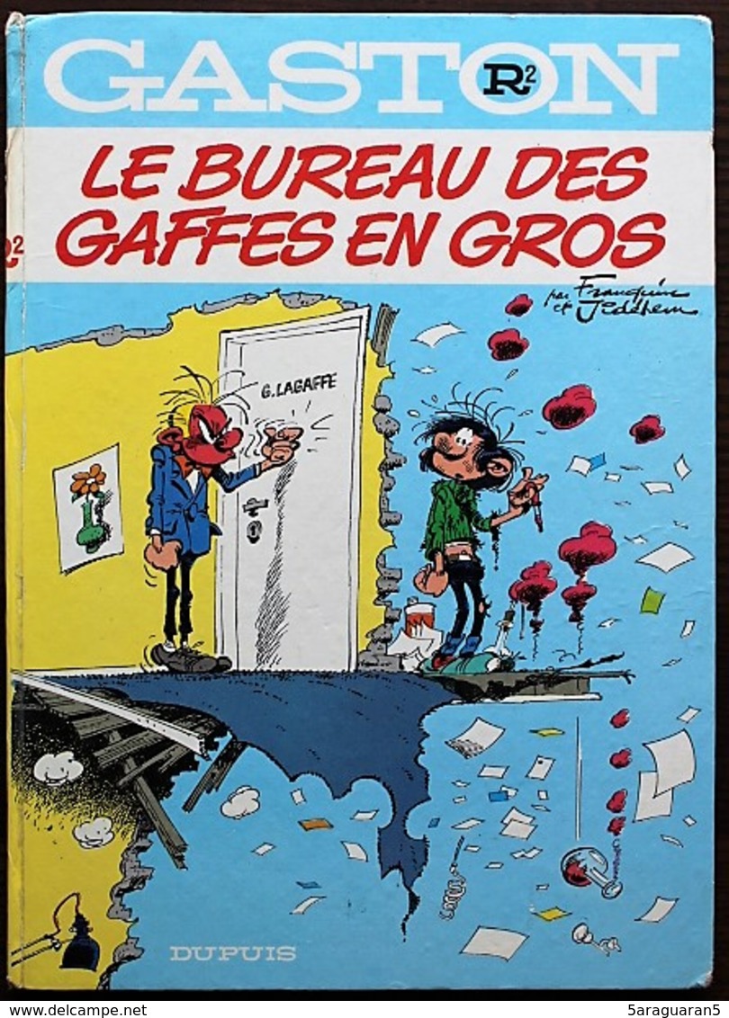 BD GASTON - R2 - Le Bureau Des Gaffes En Gros - EO 1972 Dos Rond - Gaston