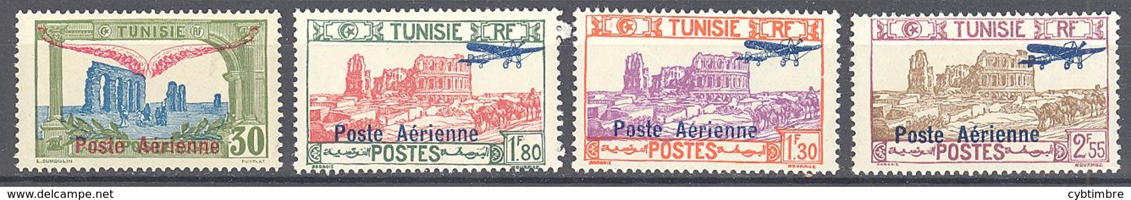 Tunisie: Yvert N° A 2 + 7/9**; MNH - Posta Aerea