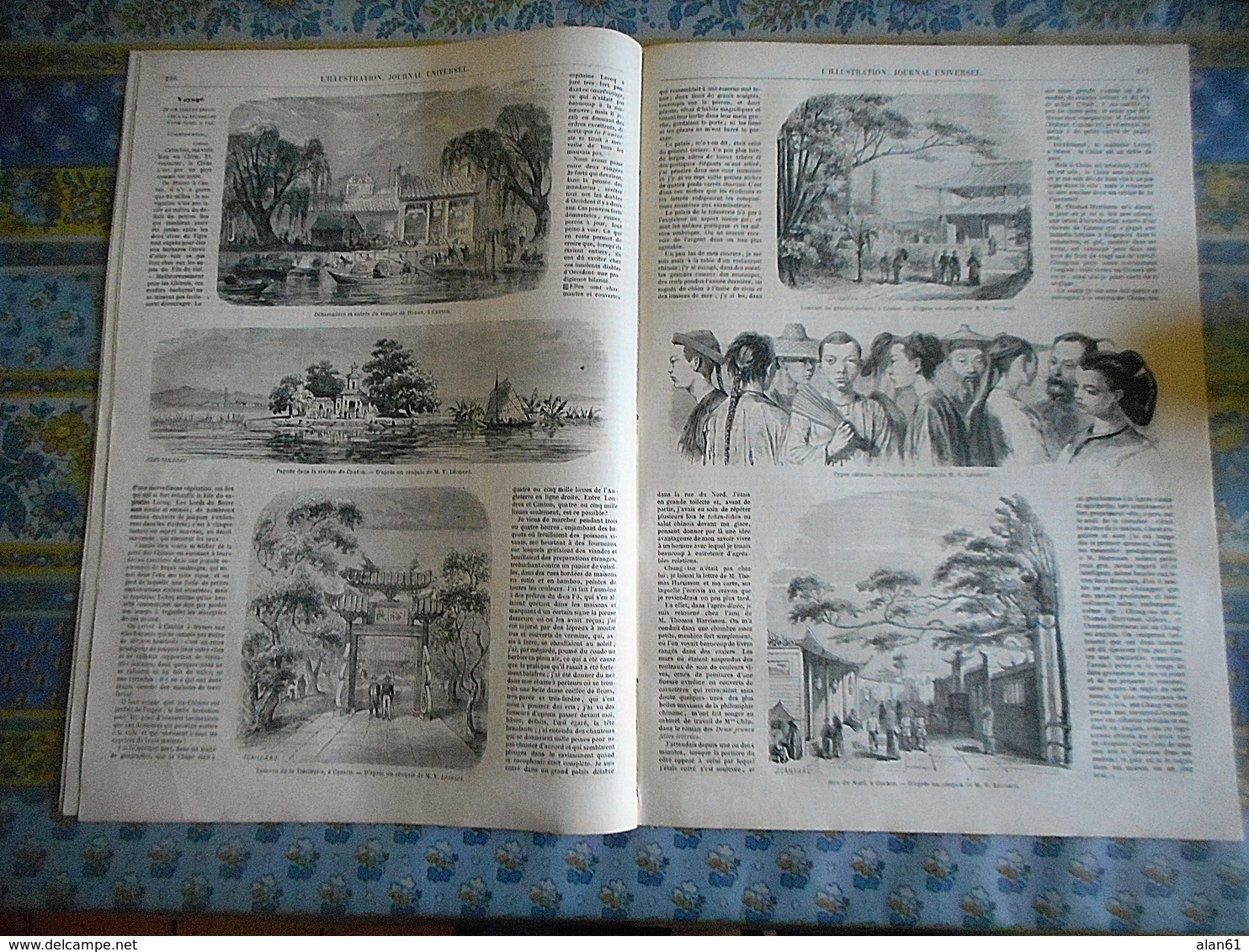 L' ILLUSTRATION 05/10/1861 NAUFRAGE GREAT EASTERN CHINE CANTON BETHUNE VIADUC ANDELOT BERTALL PARIS PONT LOUIS PHILIPPE - 1850 - 1899