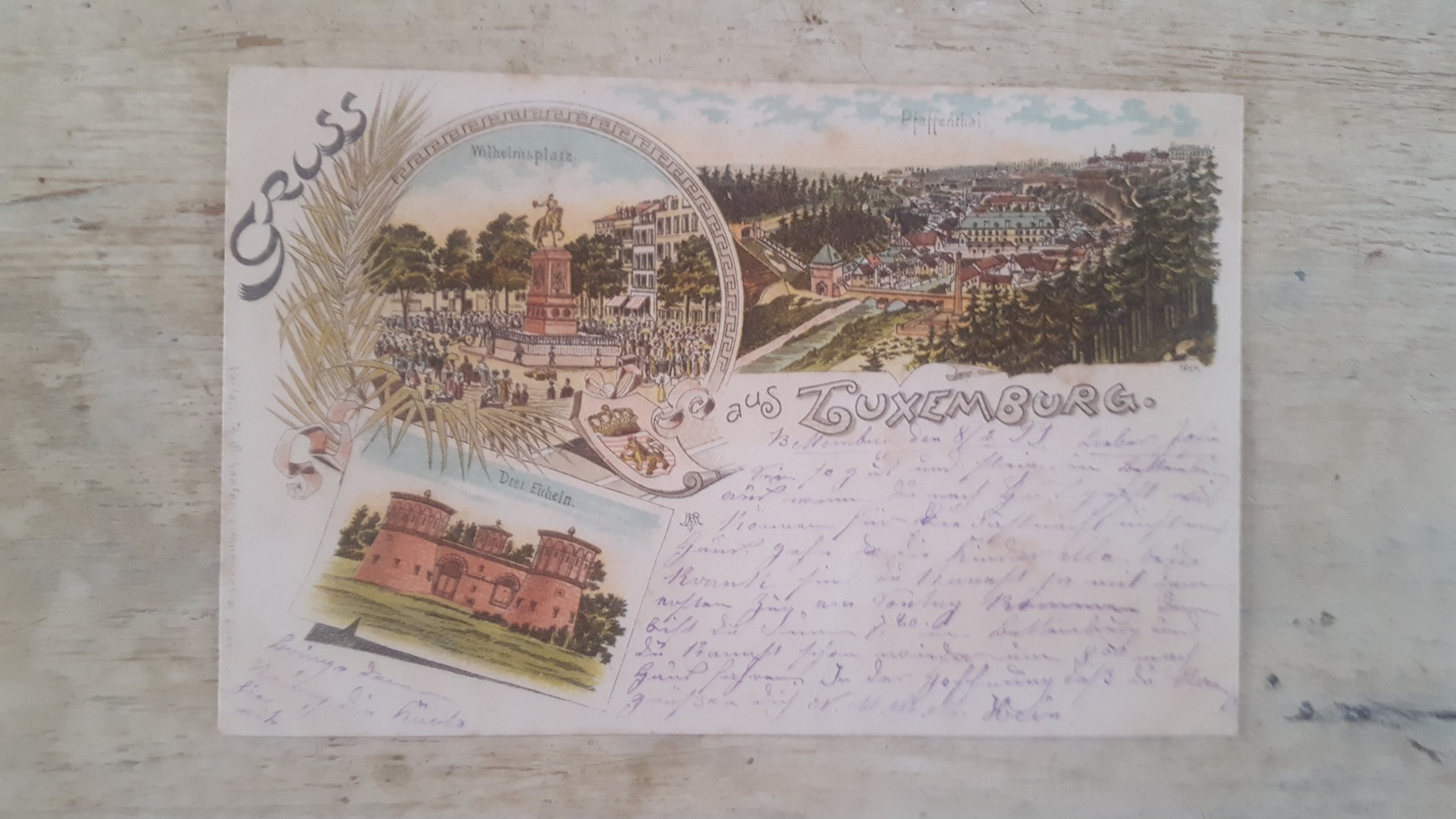 GRUSS AUS LUXEMBURG-1899, TIMBREE! - Luxembourg - Ville