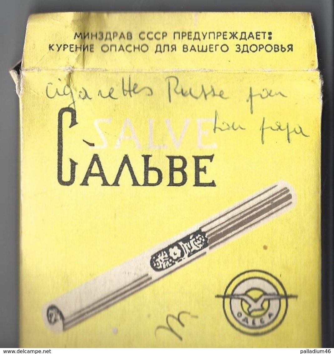 RUSSIE CIGARETTES RUSSES САЛ БВЕ - Paquet Avec 7 Cigarettes "Filtres = Un Bout De Carton" - Elles Ont Plus De 40 Ans - Autres & Non Classés