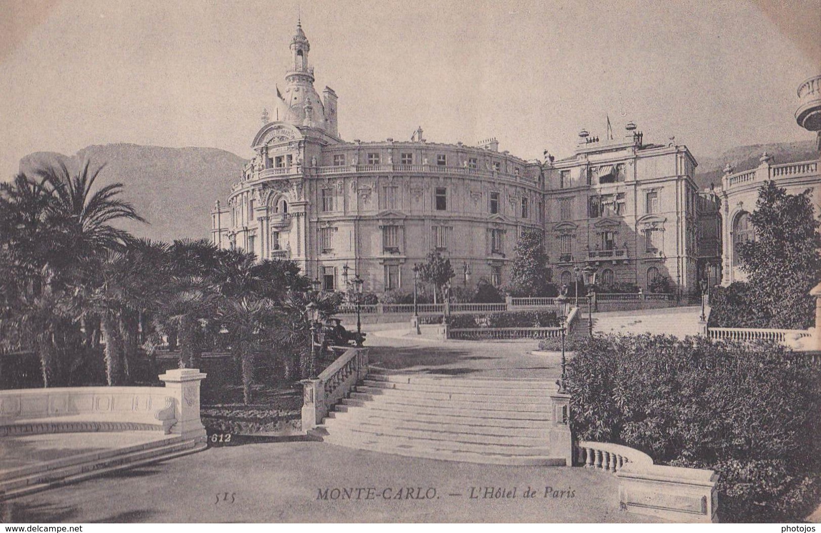 CPA :  Monaco  Monte Carlo L'Hôtel De Paris     Ed ?? 515 - Hoteles