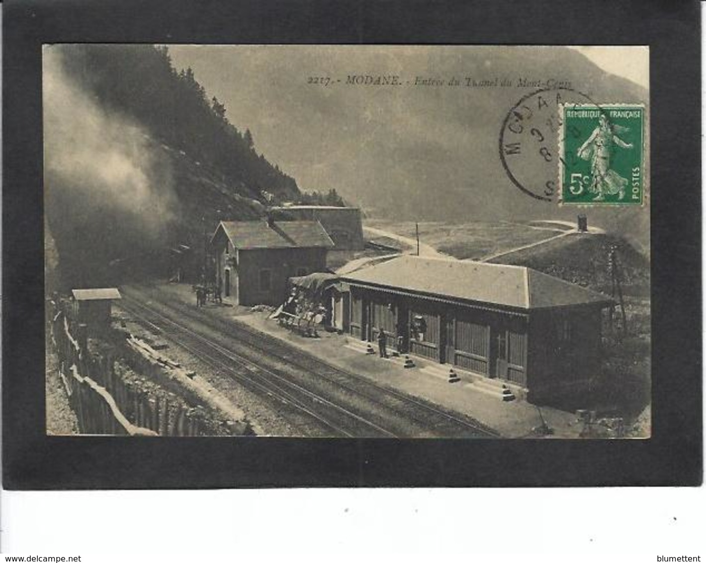 CPA Savoie 73 Modane Circulé La Gare - Modane