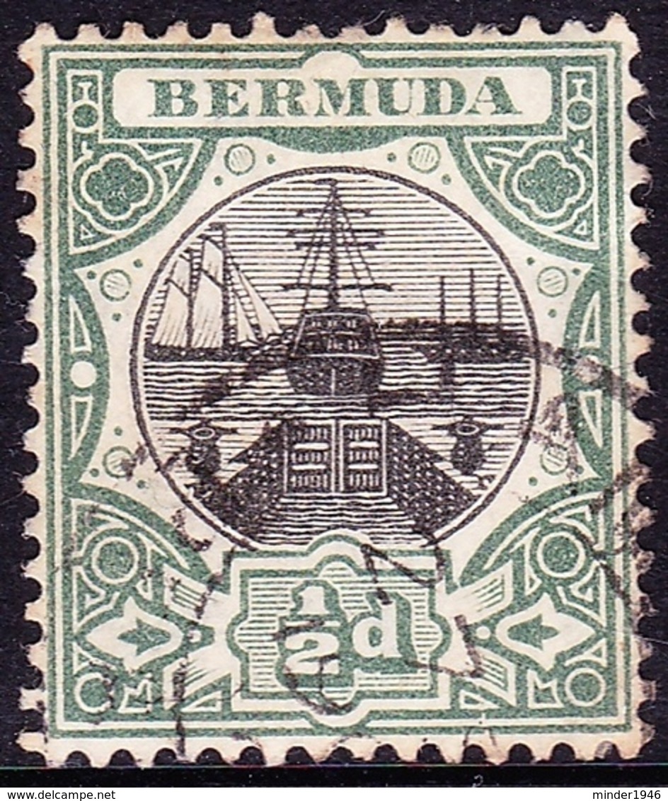 BERMUDA 1903 KEDVII ½d Black & Green SG31 Used - Bermuda