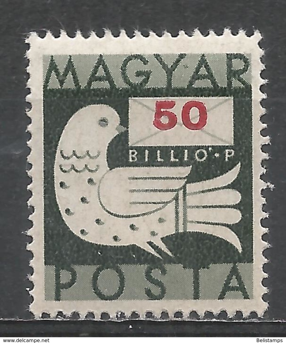 Hungary 1946. Scott #766 (M) Dove And Letter - Neufs