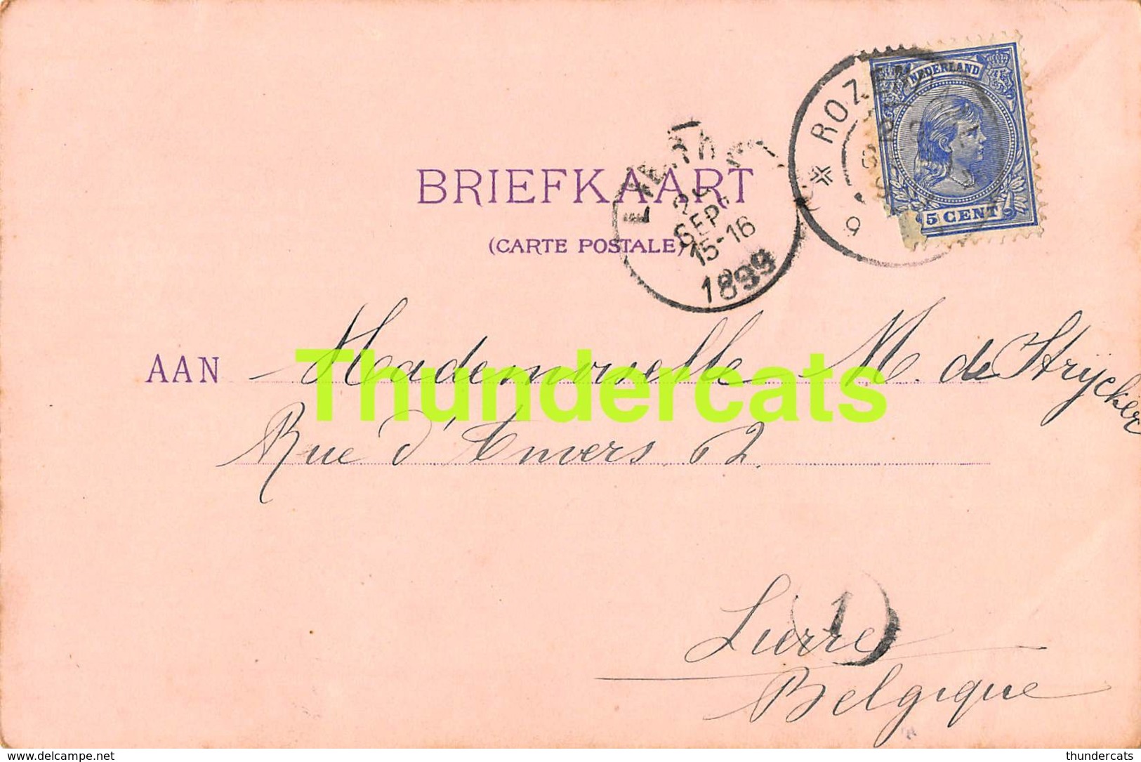 CPA LITHO 1899 AMSTERDAM DAM BEURS POST EN TELEGRAAFKANTOOR TRAM - Amsterdam