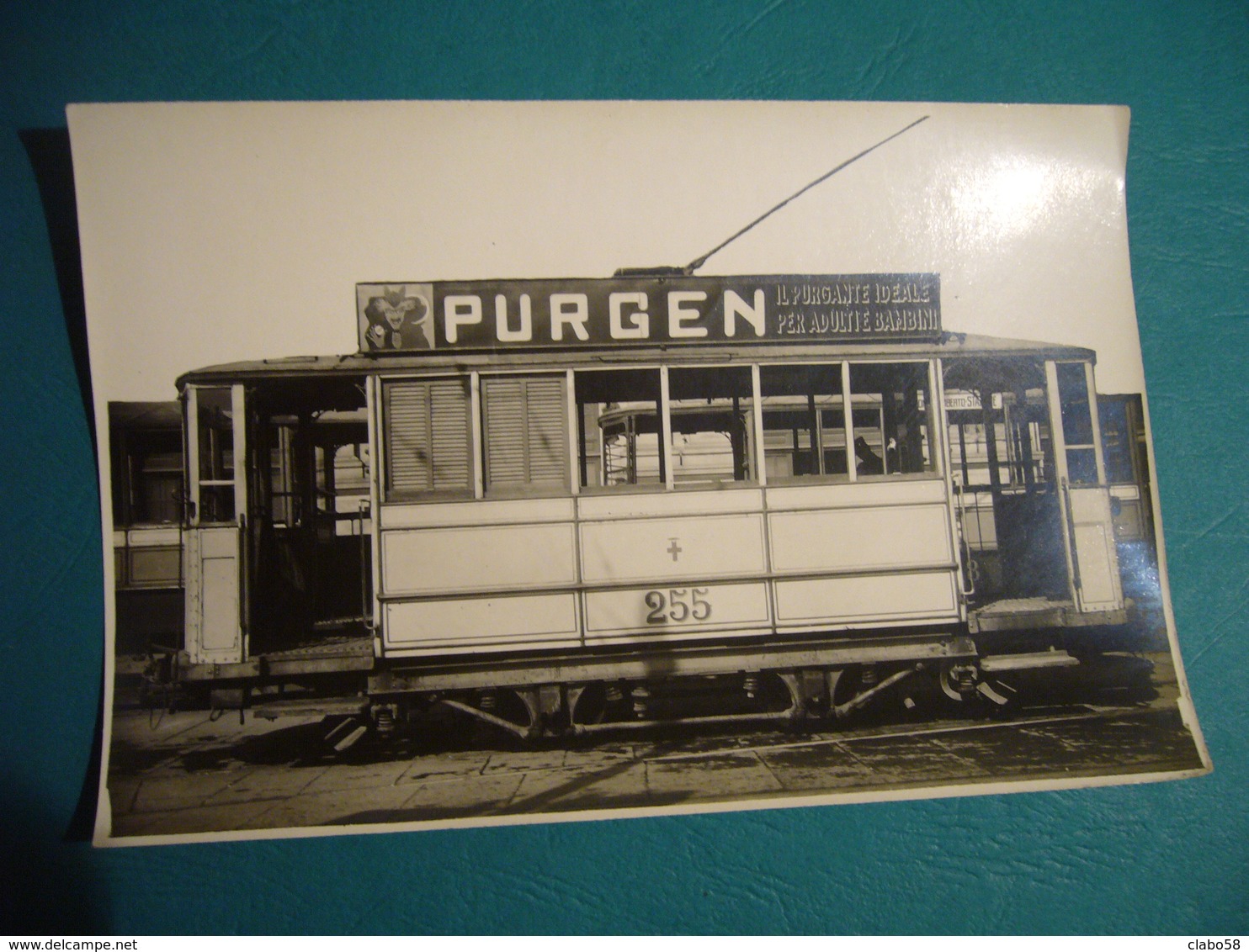 VECCHI TRAM  MILANO  FOTOGRAFIA ORIGINALE  PURGEN  PURGANTE IDEALE - Treni