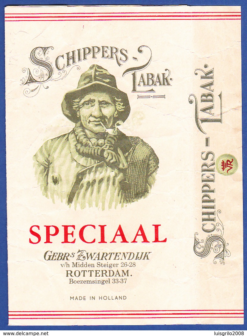 Holland, Old Pipe Tobacco - SCHIPPERS TABAK / Gebs. Lwartendijk, Rotterdam - Empty Tobacco Boxes