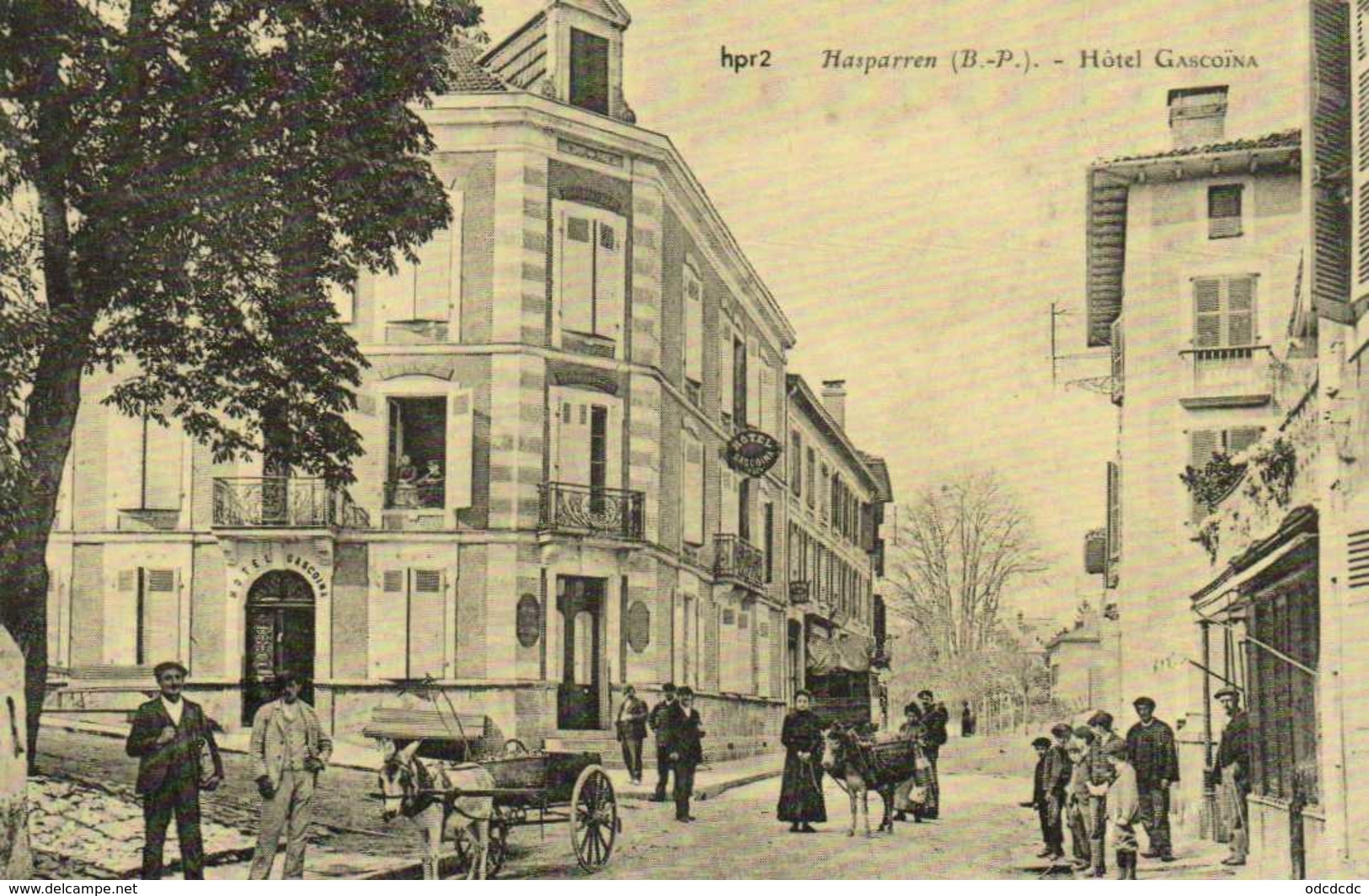 Hasparren (B P) Hotel Gascoina  RV  En 1900 Euredis - Hasparren