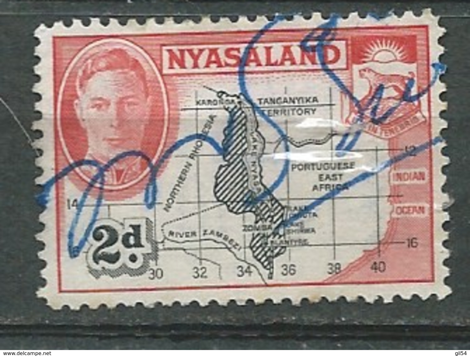 Nyassaland   - Yvert N°  80 Oblitere   Bce16354 - Nyassaland (1907-1953)