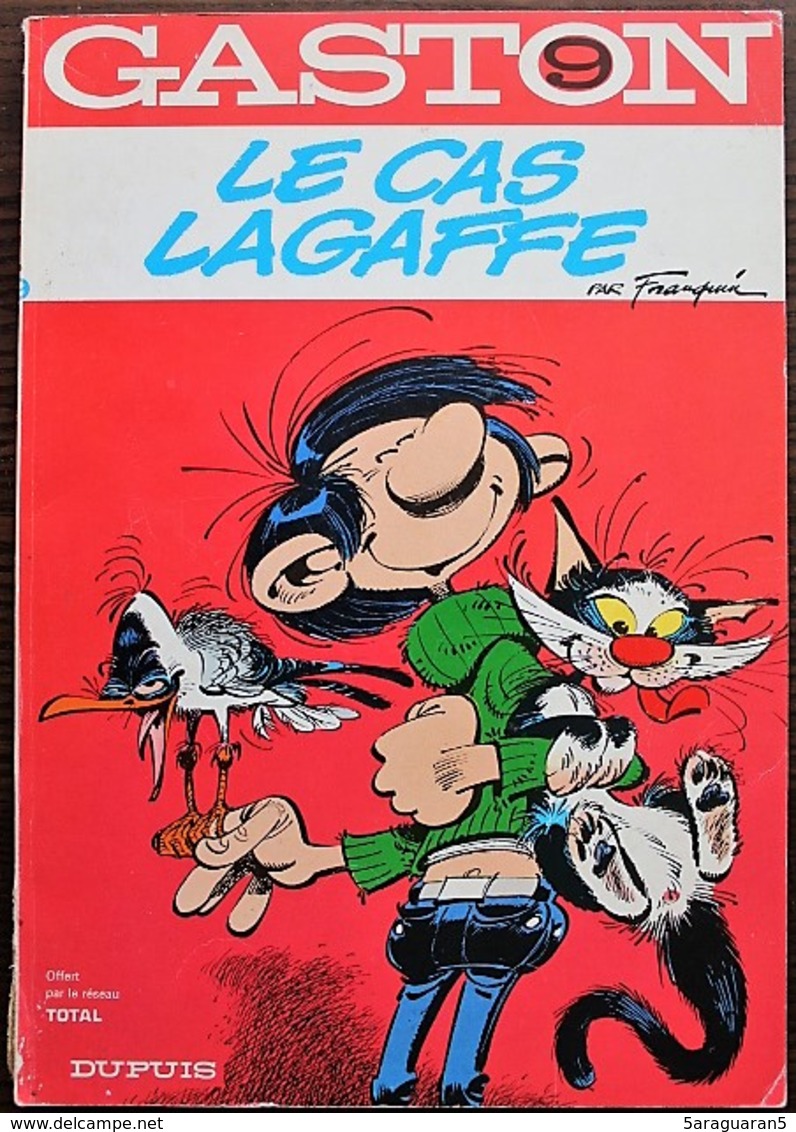 BD GASTON - 9 - Le Cas Lagaffe - Rééd. Publicitaire Total 1972 - Gaston