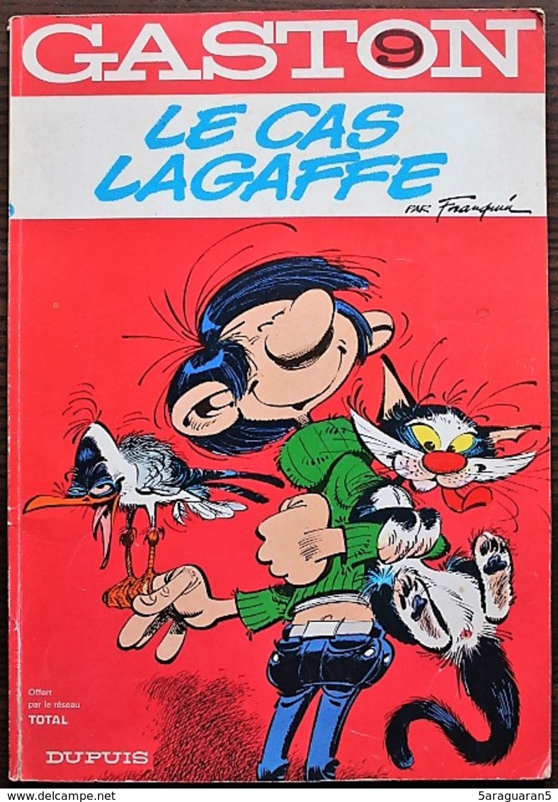 BD GASTON - 9 - Le Cas Lagaffe - Rééd. Publicitaire Total 1972 - Gaston