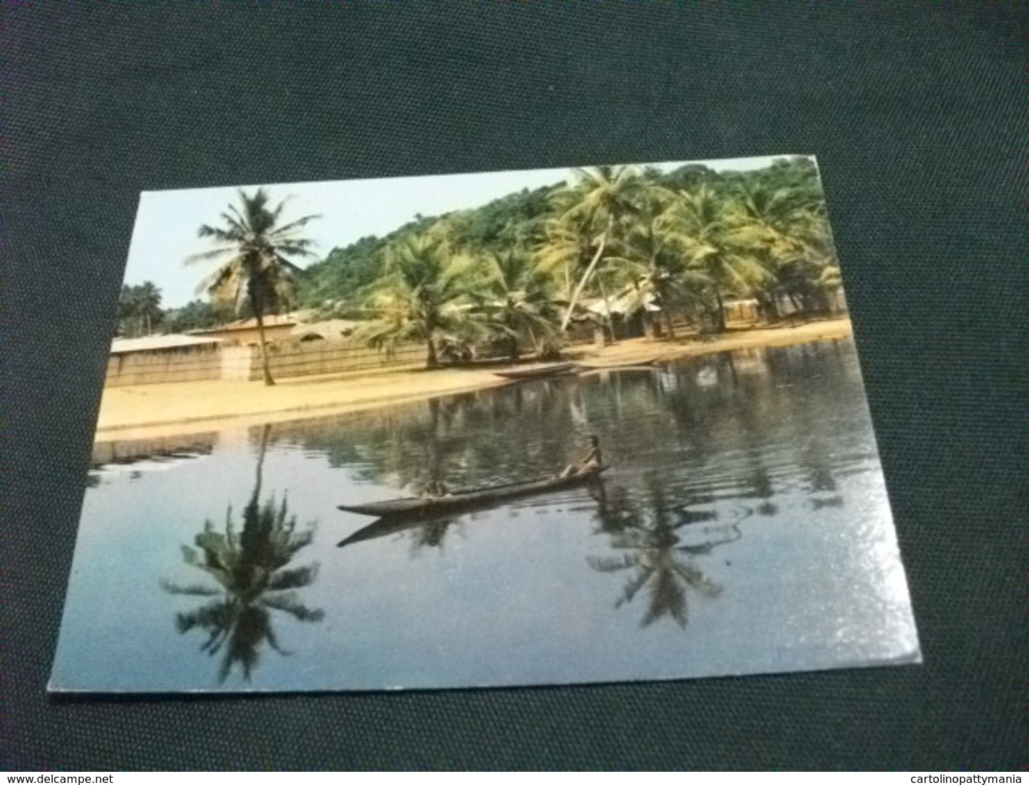 STORIA POSTALE FRANCOBOLLO  COSTA D'AVORIO COTE D'IVOIRE  REGION DE SASSANDRA UNE PLAGE CANOA - Ivory Coast