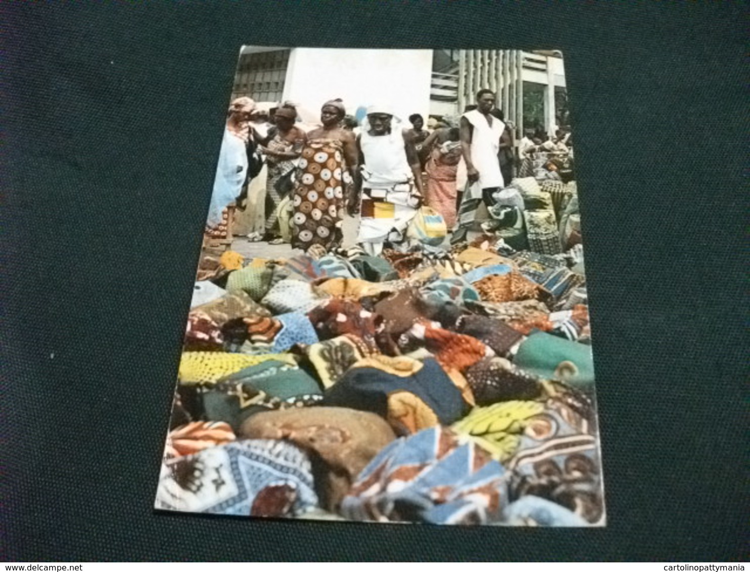 STORIA POSTALE FRANCOBOLLO  COSTA D'AVORIO COTE D'IVOIRE ABIDJAN MERCATO MARCHE MARKET TISSUS TREICHEVILLE - Mercati