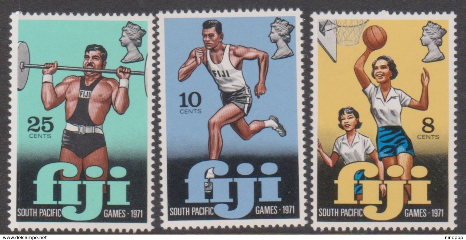 Fiji SG 451-453 1971 4th South Pacific Games, Mint Never Hinged - Fiji (1970-...)