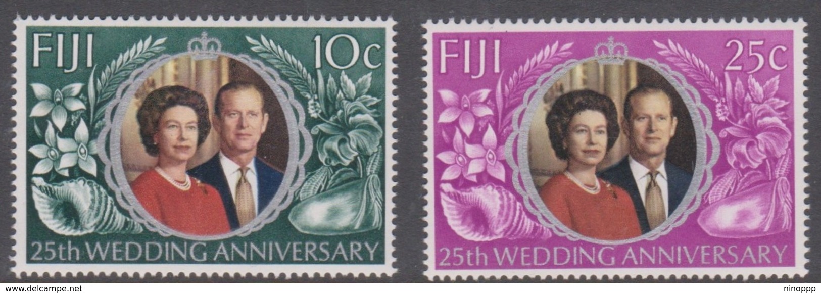 Fiji SG 474-475 1972 Royal Silver Wedding, Mint Never Hinged - Fiji (1970-...)